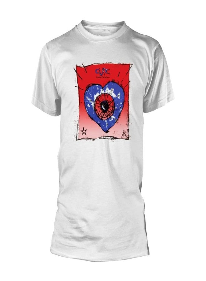 Merch2rock The Cure Men's Friday I'm in Love T-Shirt White X-Large | Officially Licensed Merchandise - Image 2
